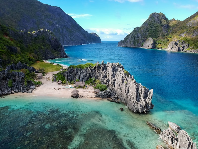 Vista aérea de El Nido en Filipinas