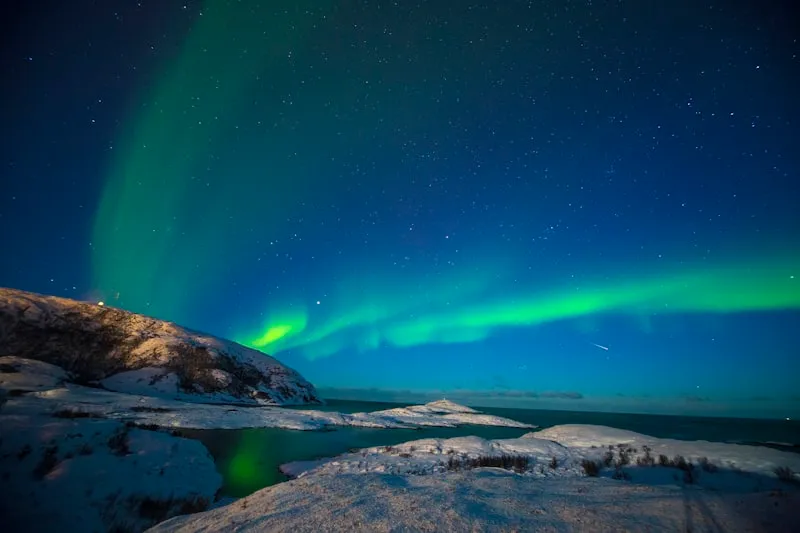 Aurora boreal en Tromsø en Noruega