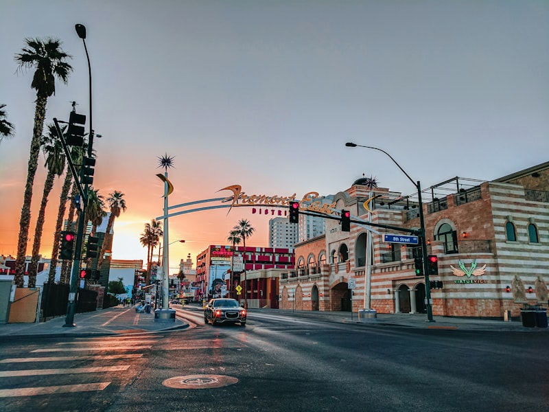 Calle de Las Vegas en Costa Oeste USA