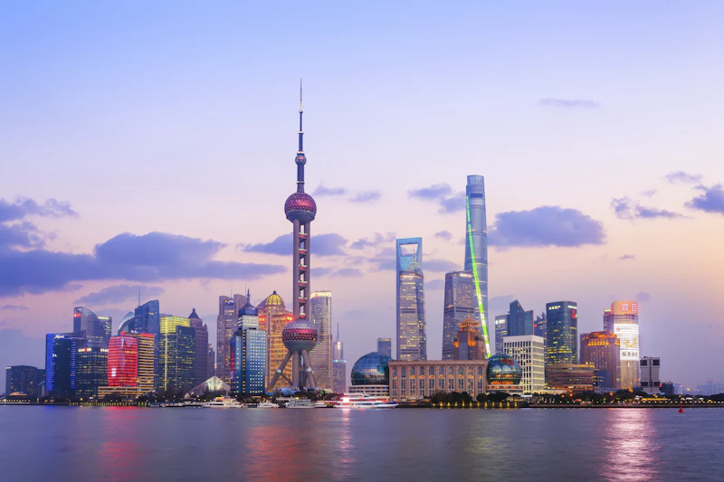 Skyline de Shanghái en China