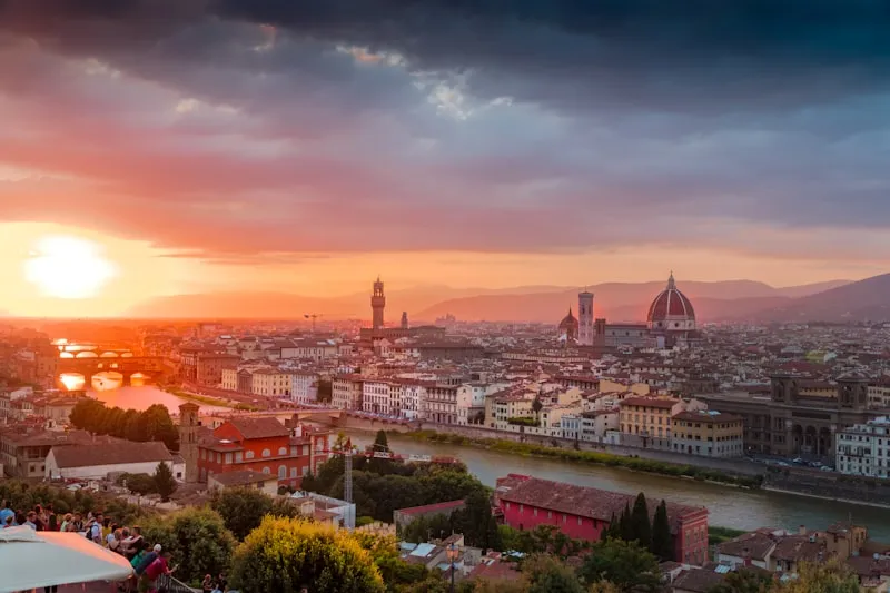 Vista panorámica de Florencia