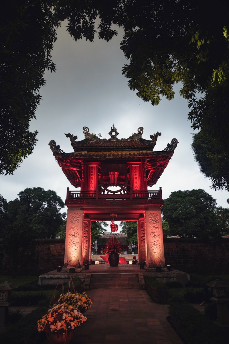 Pagoda en Hanoi en Vietnam