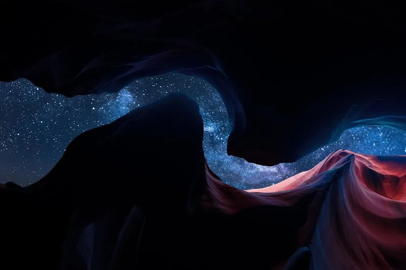 Interior de Antelope Canyon en Costa Oeste USA