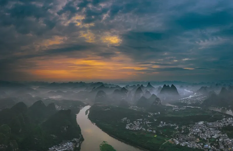 Río Li, Guilin en China