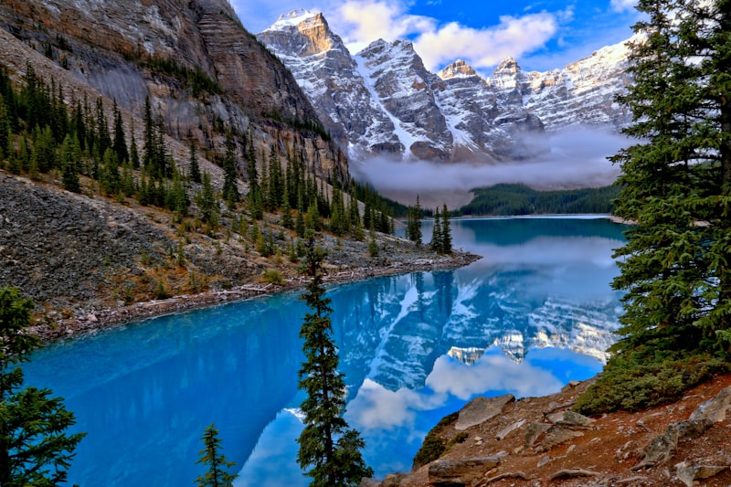 Moraine Lake en Banff en Canadá