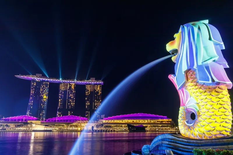 Fuente del Merlion de Singapur