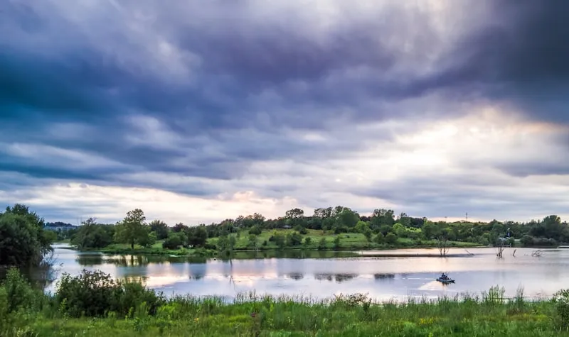 Atardecer en el río Chobe en Botsuana