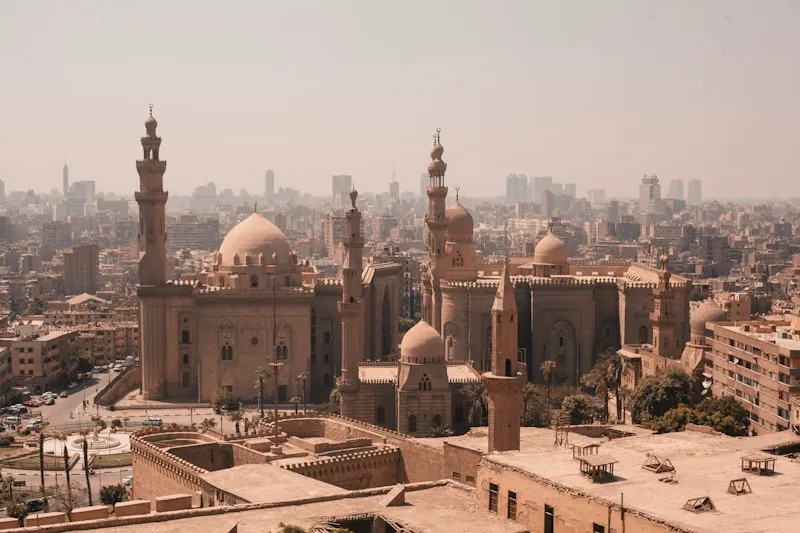 Templo en El Cairo en Egipto