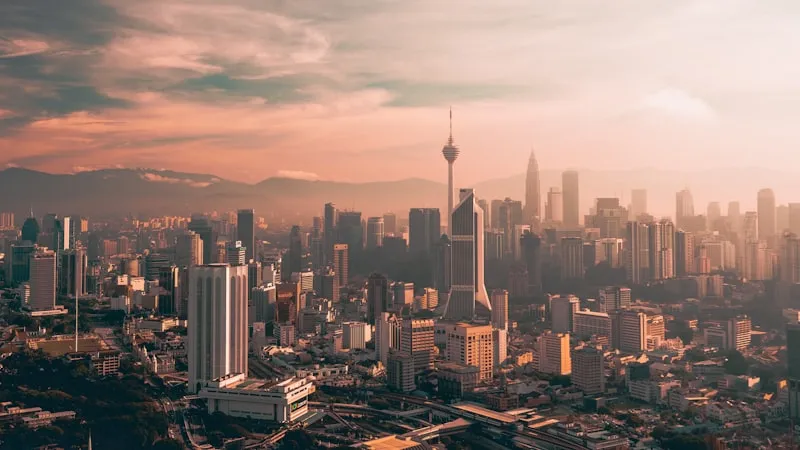 Vista aérea de Kuala Lumpur