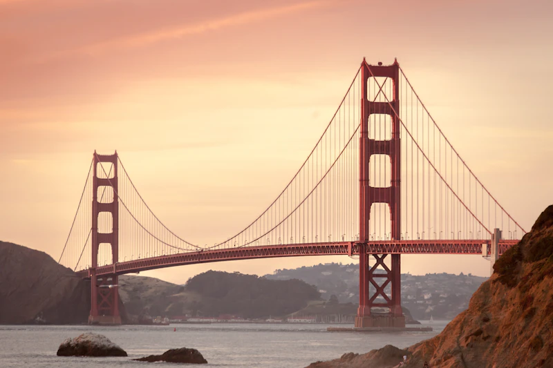 Golden Gate Bridge de San Francisco en Costa Oeste USA
