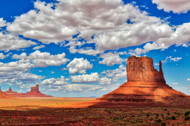 Formaciones rocosas de Monument Valley en Costa Oeste USA