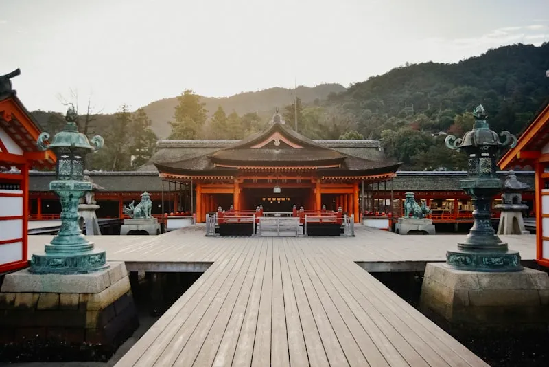 Santuario en Miyajima, Japón