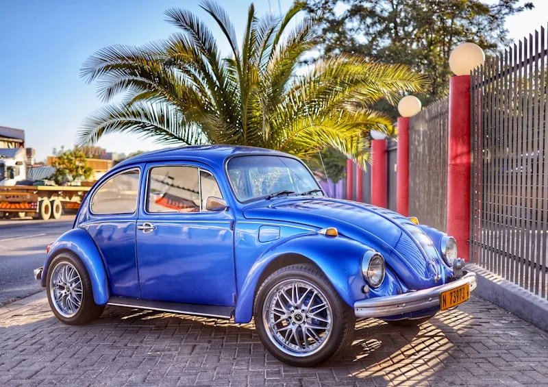 Coche clásico en Windhoek en Namibia