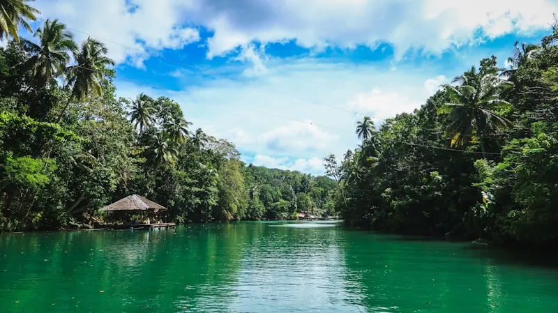Río Loboc en Bohol en Filipinas