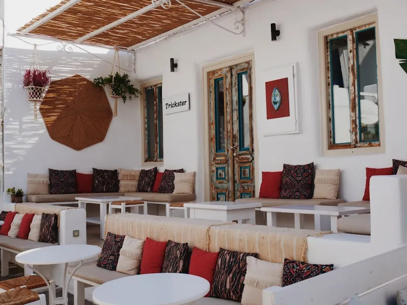 Terraza en Paros en Grecia