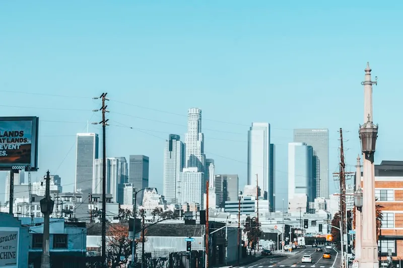 Tráfico en Los Ángeles en Costa Oeste USA