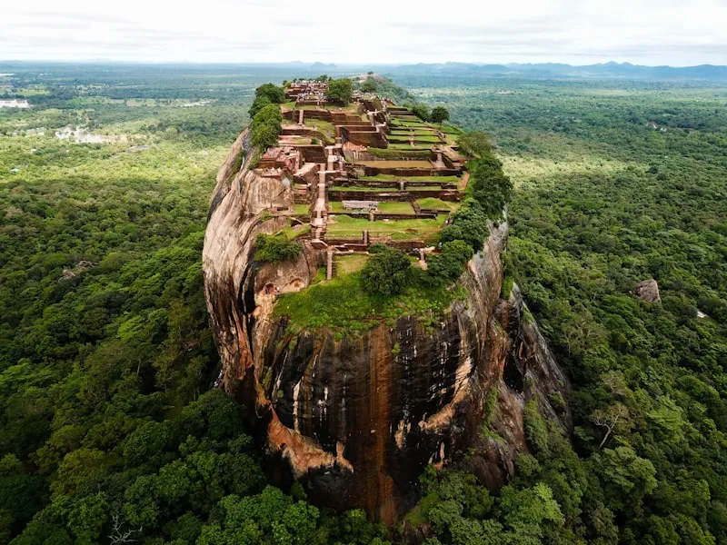 Roca del León en Sigiriya en Sri Lanka