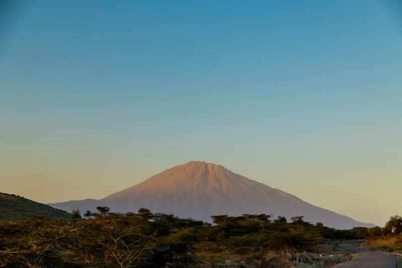 Monte Meru en Arusha en Tanzania