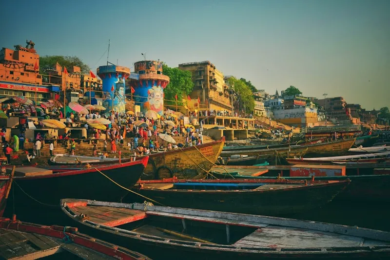 Ghats de Varanasi en India