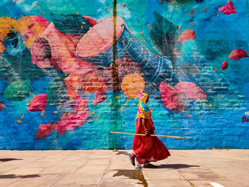 Colores de Varanasi en India