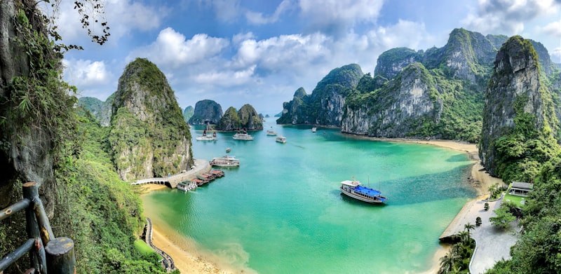 Barcos en la Bahía de Halong