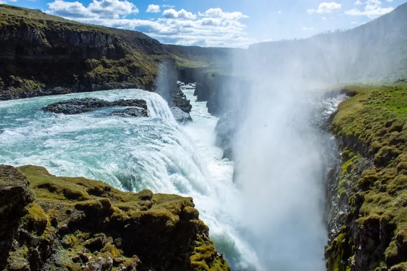 Cascada Gullfoss en Islandia