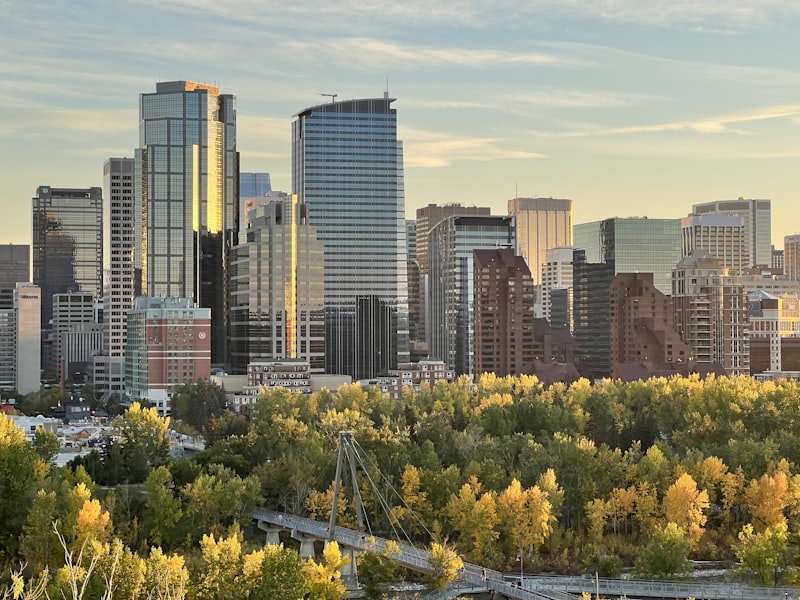 Skyline de Calgary en Canadá