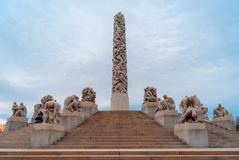 Parque Vigeland en Oslo en Noruega