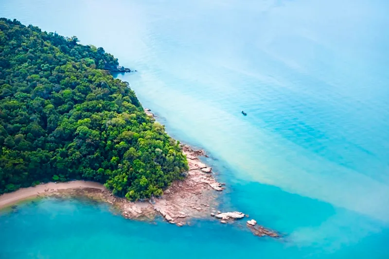Vista aérea de Langkawi en Malasia