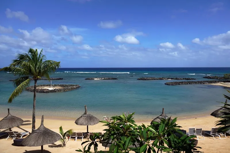 Playa de la costa este de Mauricio