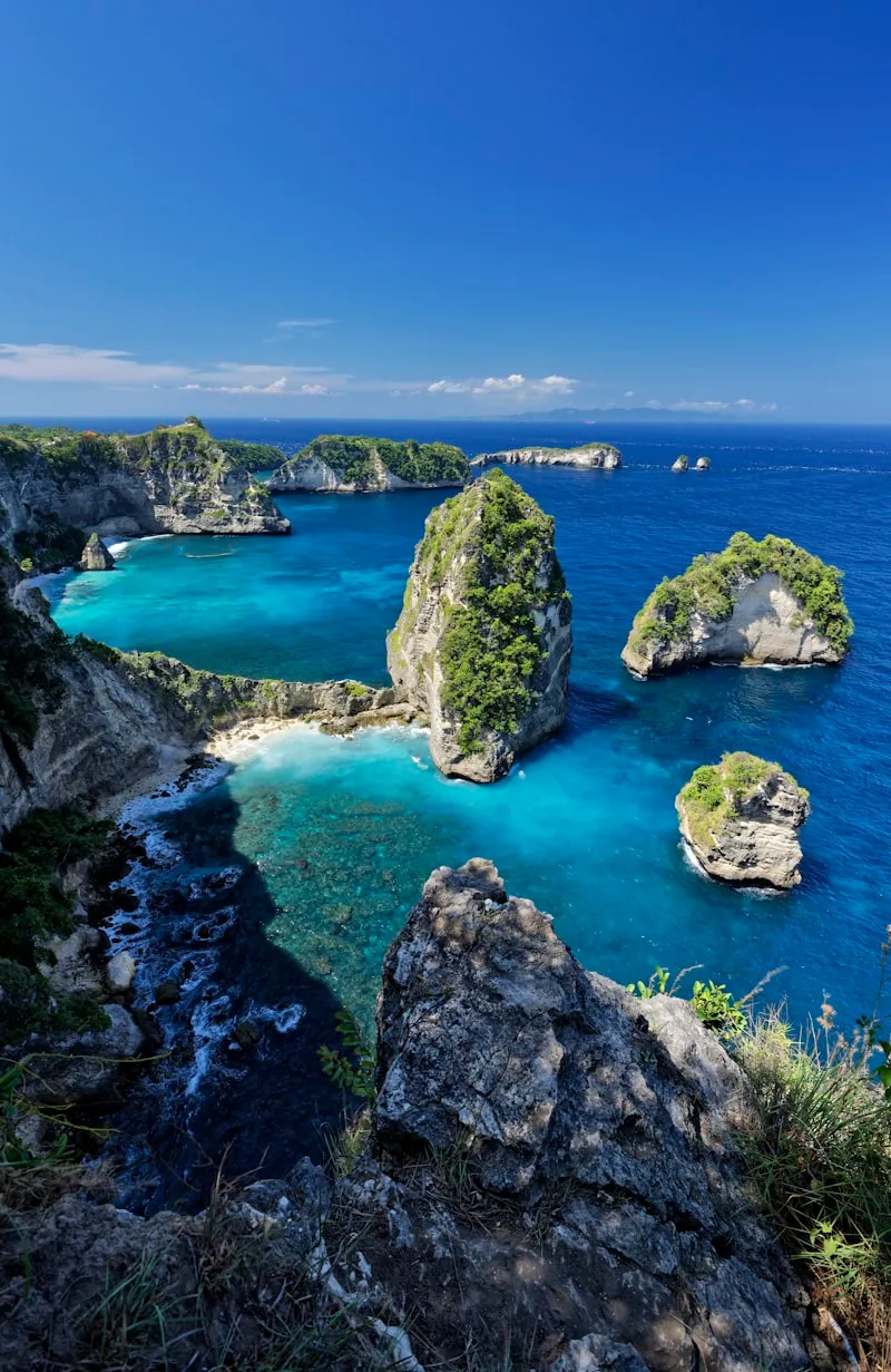 Laguna azul en Nusa Penida en Bali