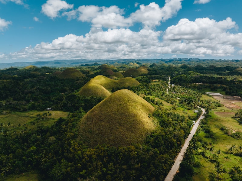 Chocolate Hills en Bohol en Filipinas
