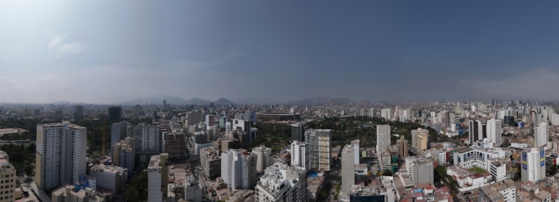 Vista aérea de Lima en Perú